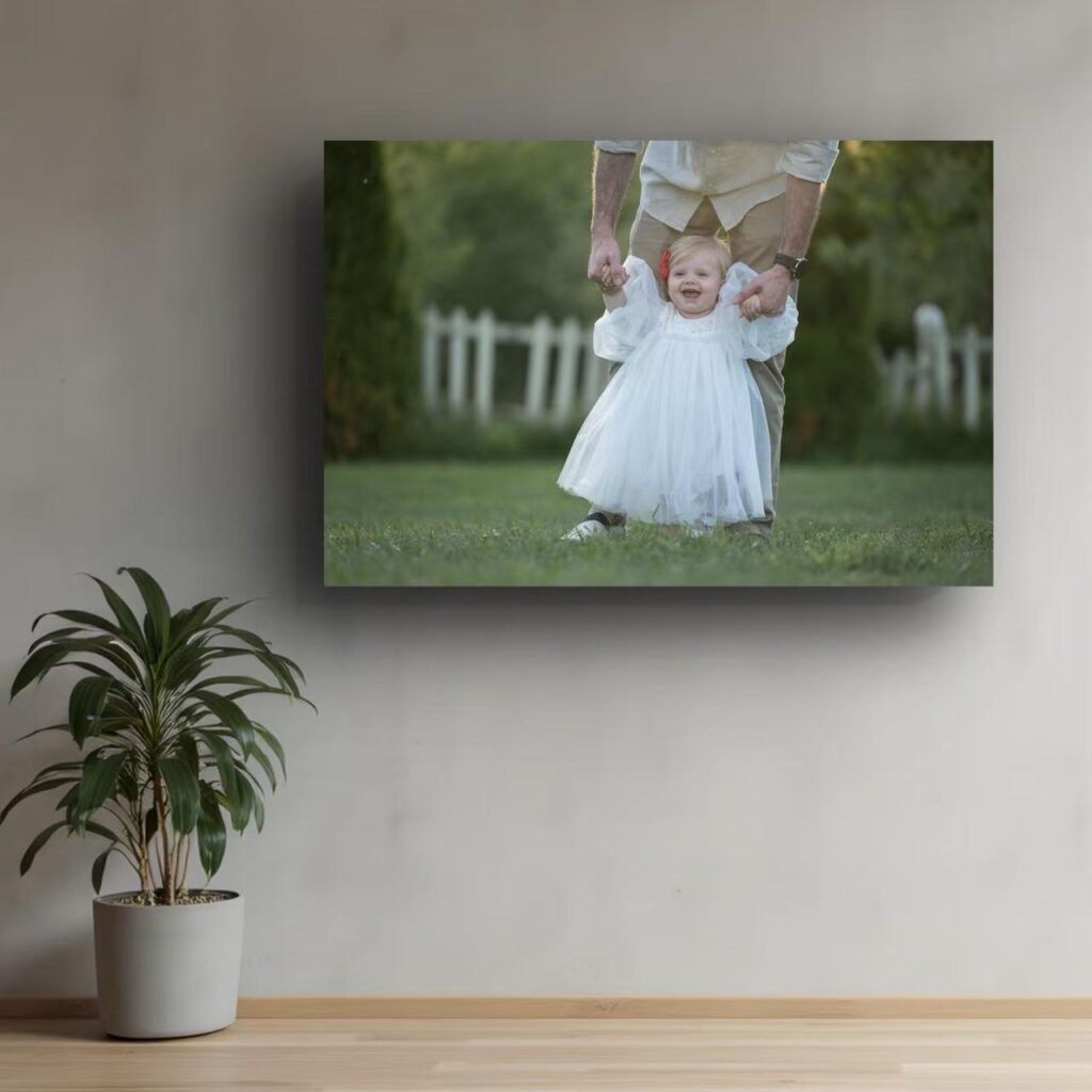 Frameless artwork display showcasing a clean, modern aesthetic using Wallartee’s no-frame preview option